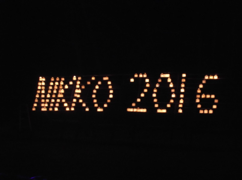 lights that say Nikko 2016