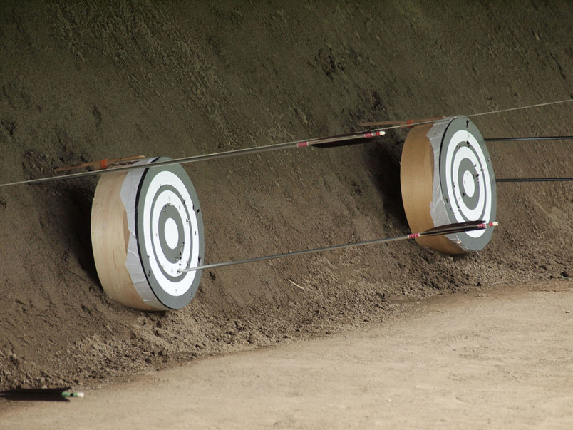 Kyudo archery targets