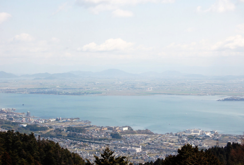 Lake Biwa during the day