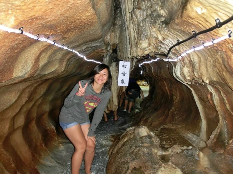 Exploring the limestone caves