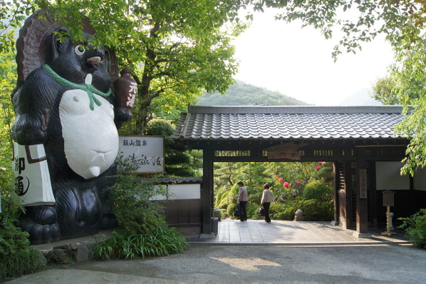 Entrance to Moto Ryokan at Iiyama Onsen
