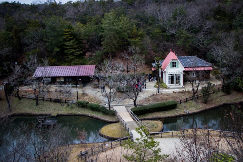 Satsuki and Mei's house viewed from above