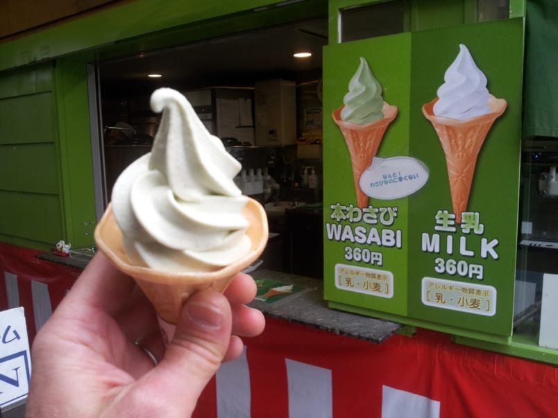Wasabi ice cream!