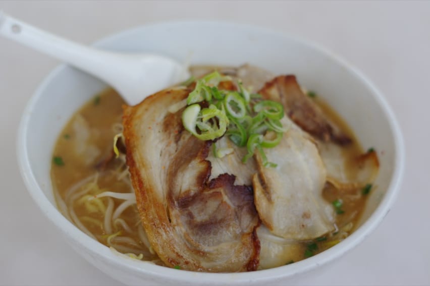 Bowl of miso ramen in Japan