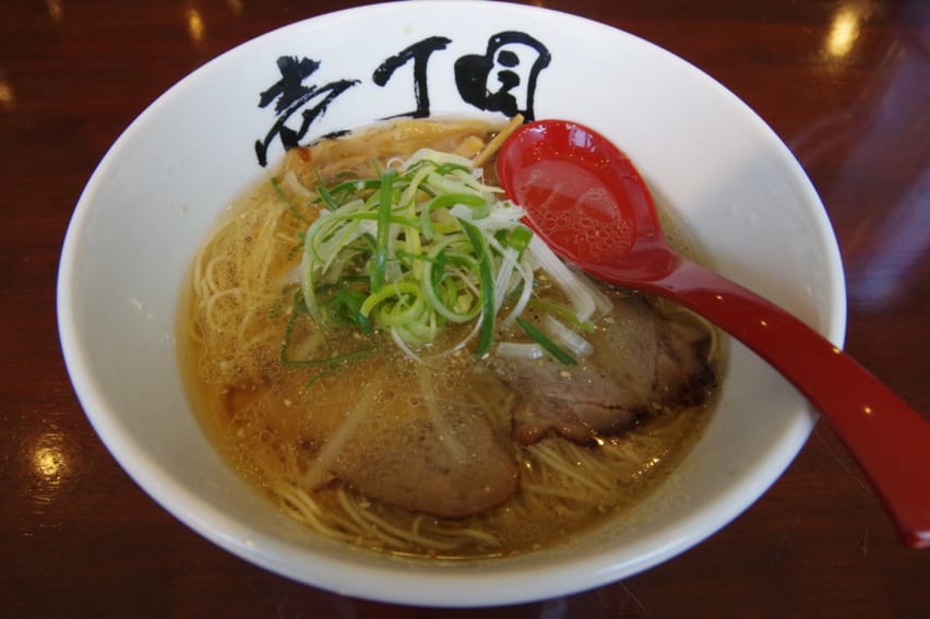 Bowl of shio ramen in Japan