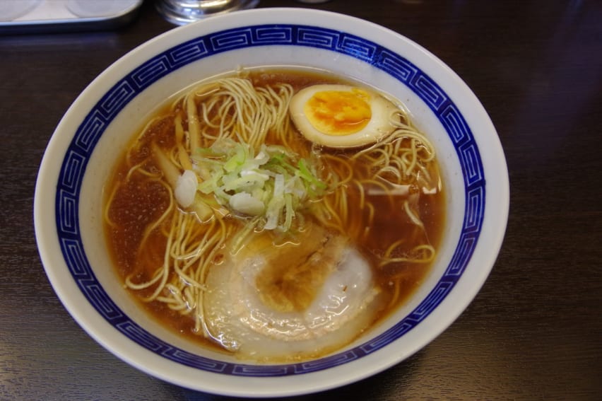 Bowl of shoyu ramen in Japan