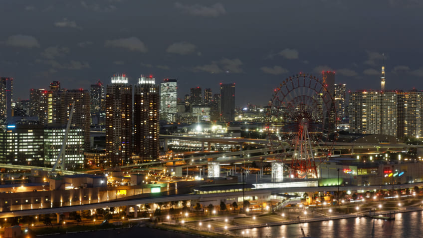 Odaiba at night
