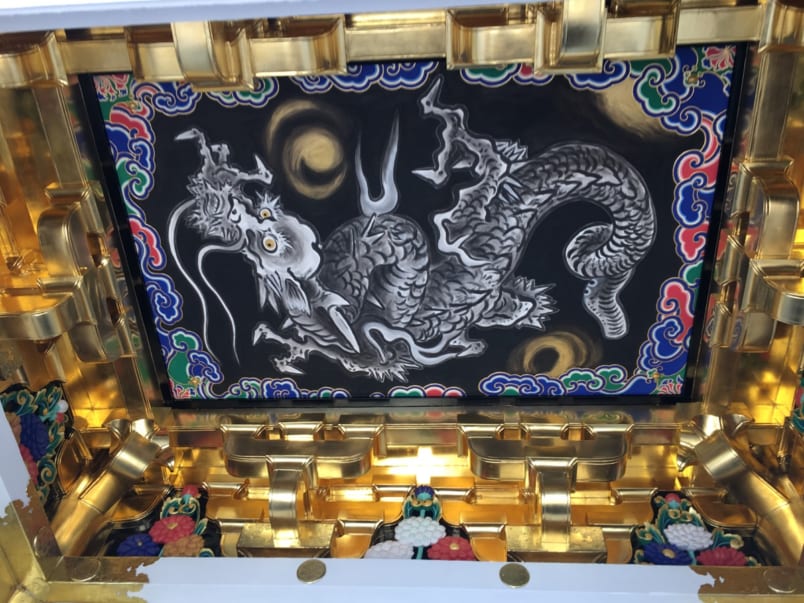 Dragon on ceiling at Nikko Toshogu