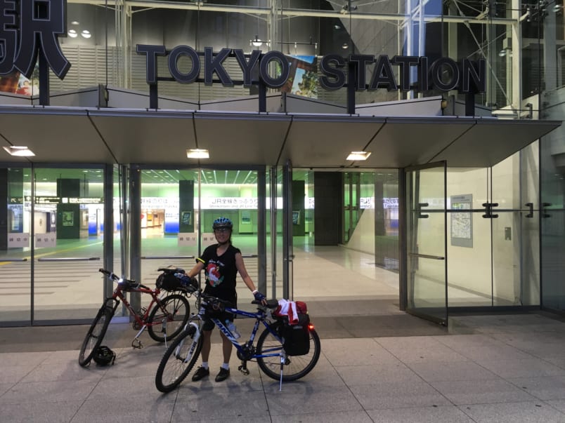 In front of Tokyo Station