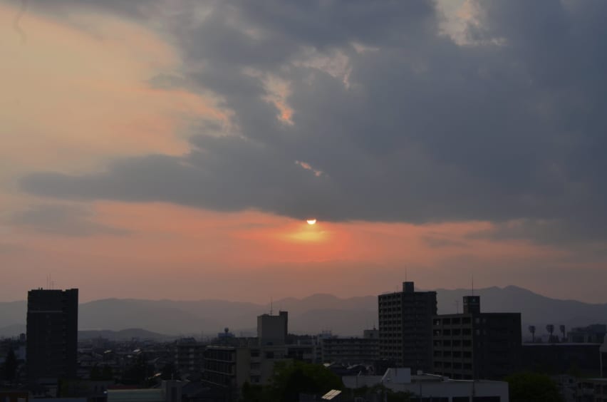 Sunset over Koriyama