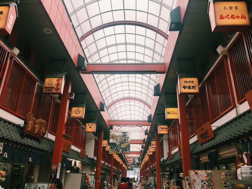 Shopping arcade in Asakusa