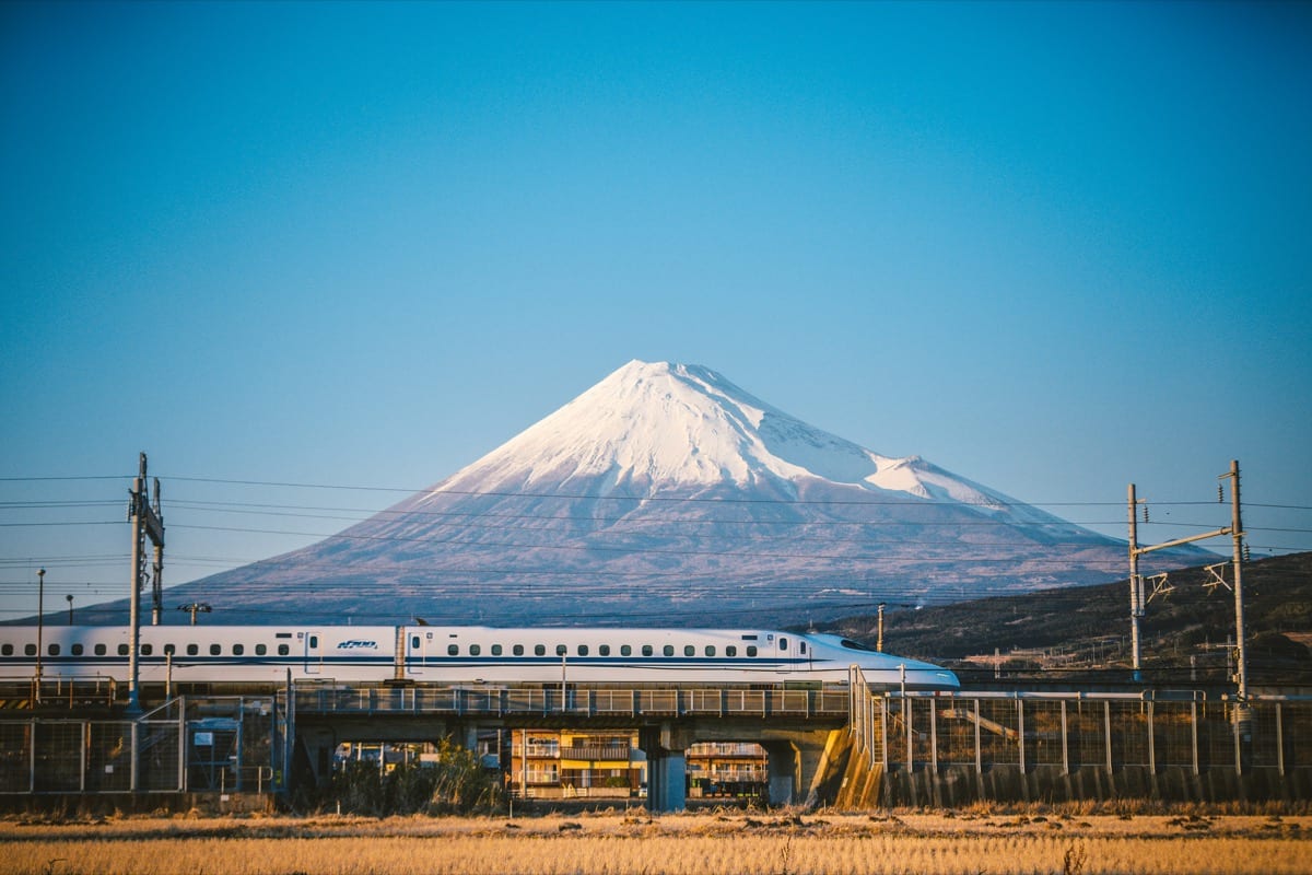 Mt Fuji and Tokaido Shinkansen