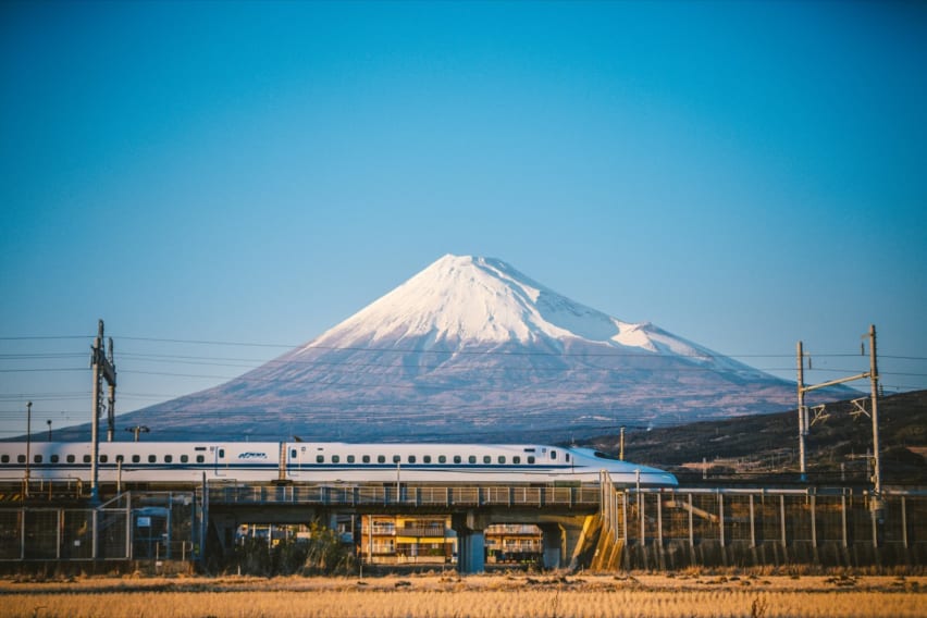 Mt Fuji and Tokaido Shinkansen