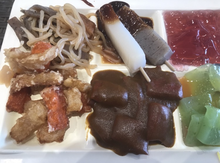 plate of konnyaku food