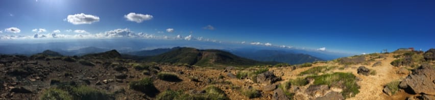 Panorama view from Mount Zao