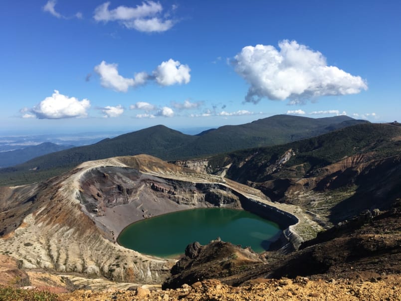 Okama crater lake