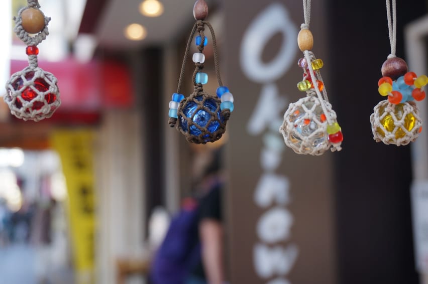 Hanging Okinawan crafts