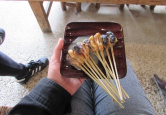 Aburi-mochi: Imamiya Shrine's Roasted Rice Cake