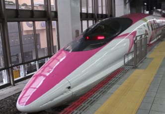 Riding the Hello Kitty Bullet Train